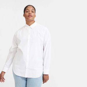 Everlane white button up shirt